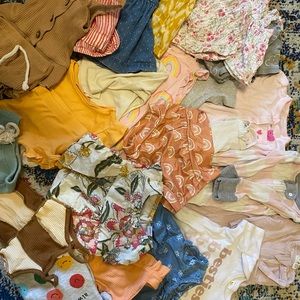 0-3 M/3M infant girl clothing onesies two piece set dresses bundle 30 pieces